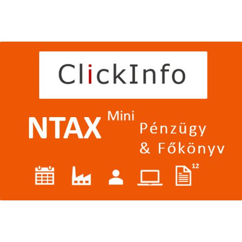 ClickInfo NTAX Mini - Pénzügy és Főkönyv (havonta)