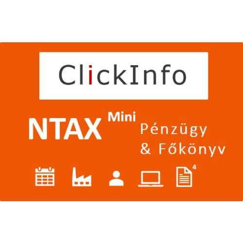 ClickInfo NTAX Mini - Pénzügy és Főkönyv (negyedévente)